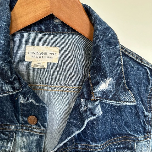 Denim & Supply Ralph Lauren Wash Chester Trucker Jacket Size Medium - Picture 2 of 11